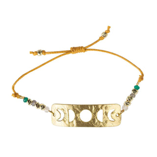 Chandrama Moon Phase Bracelet | Brass and Gemstones