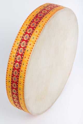 Ocean Sounds Drum | Handcrafted Sari-Trimmed Wave Drum