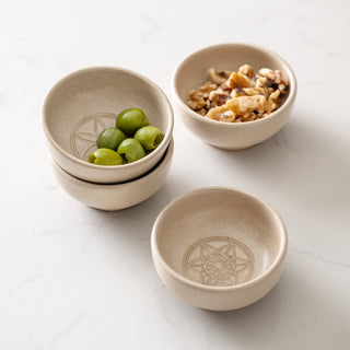 Sacred Geometry Dipping Bowl | Speckled Ceramic