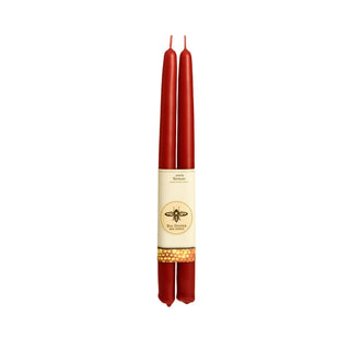 Hand-Dipped Beeswax Taper Candles