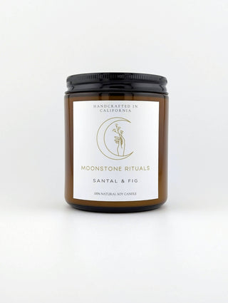 Moonstone Rituals Wood Wick Soy Candle | 10oz Jar