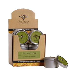 Aromatherapy Travel Beeswax Candle (2oz Tin)