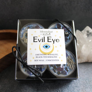 Moondust and Raven Ritual Tea Light Candle Set
