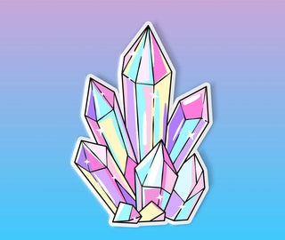 Crystal Cluster Vinyl Sticker