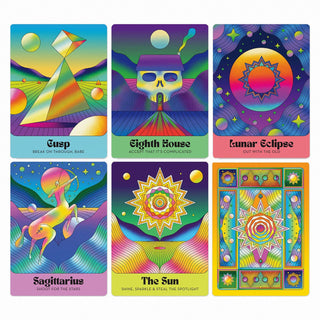 Cosmic Dreamscape Astrology Oracle Deck by Nina Kahn | 72 Card Astrology Oracle