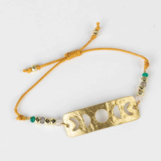 Chandrama Moon Phase Bracelet | Brass and Gemstones