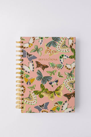 Butterfly Reflections Spiral Notebook | Lined Journal