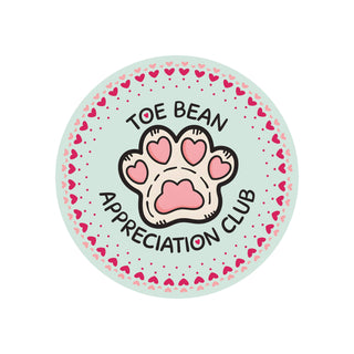 Toe Bean Appreciation Club Vinyl Sticker