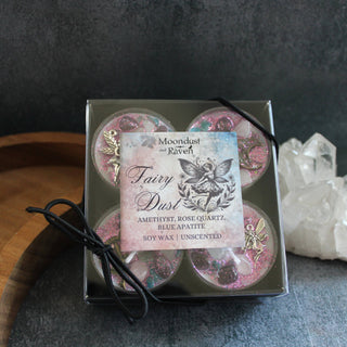 Moondust and Raven Ritual Tea Light Candle Set