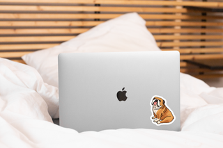 English Bulldog Vinyl Sticker