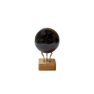Obsidian Scrying Sphere w. Stand (3")