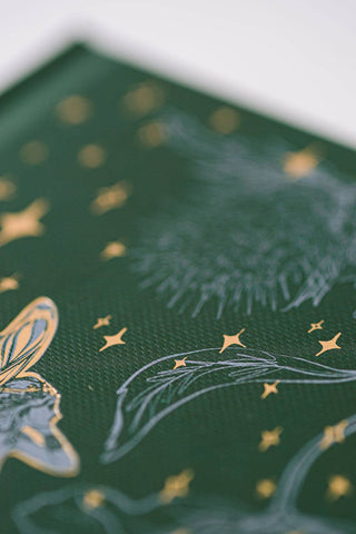 Green Fairy Pocket Journal | Hardcover Lined Notebook