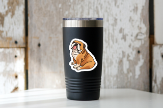 English Bulldog Vinyl Sticker
