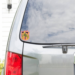 Hot Damn Saguaro Cactus Vinyl Sticker