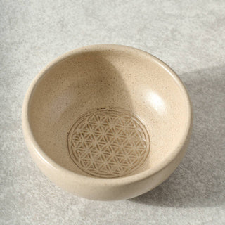 Sacred Geometry Dipping Bowl | Speckled Ceramic