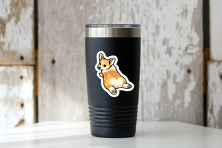 Cheeky Corgi Vinyl Sticker
