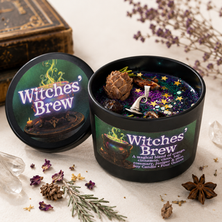 Witches’ Brew Soy Candle | Protection, Abundance, and Autumn Magic