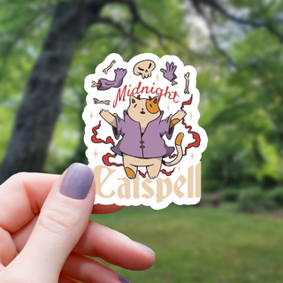 Midnight Ritual Cat Sticker