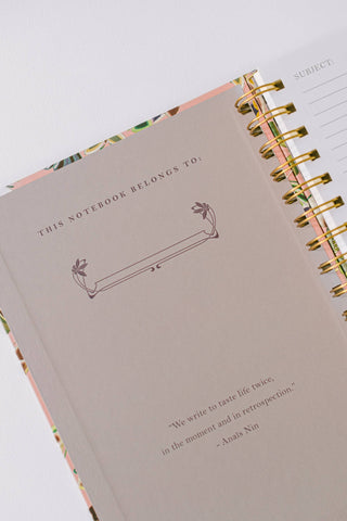 Butterfly Reflections Spiral Notebook | Lined Journal