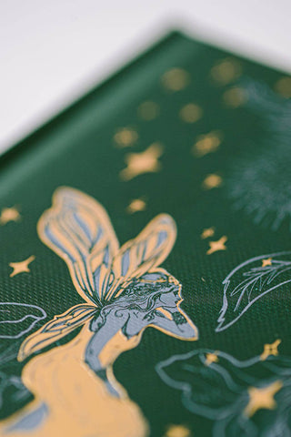 Green Fairy Pocket Journal | Hardcover Lined Notebook