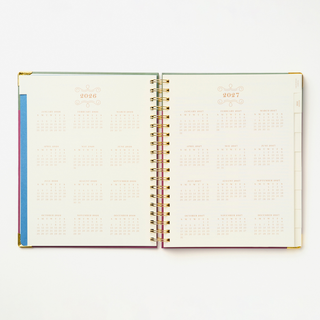 2027 Sneaky Cat Bookshelf 17-Month Large Spiral Planner