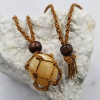 Woven Cage Crystal Necklace | Interchangeable Stone Holder