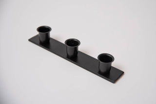 Iron Taper Candle Holder Hand Forged Minimalist Altar Decor