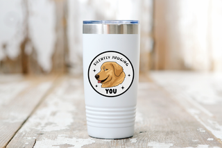 Silently Judging You Funny Dog Vinyl Sticker