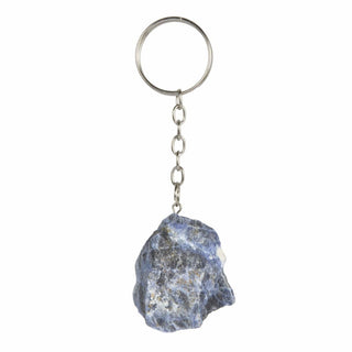 Raw Sodalite Crystal Keychain | Brazil Stone