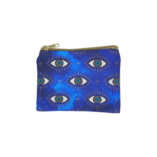 Evil Eye Zippered Pouch for Protection and Everyday Use