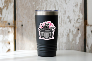 Rockin’ Raccoon Drum Set Vinyl Sticker