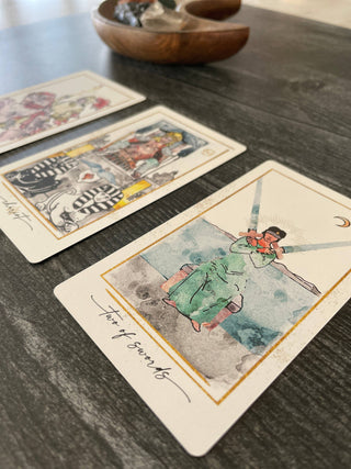 Modern Hue Tarot | Watercolor Rider Waite Smith Deck