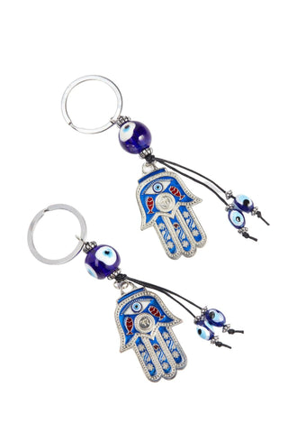 Hamsa Evil Eye Protection Keychain