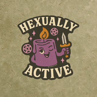 Hexually Active Vinyl Sticker