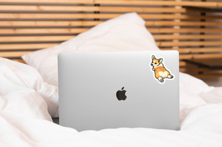 Cheeky Corgi Vinyl Sticker