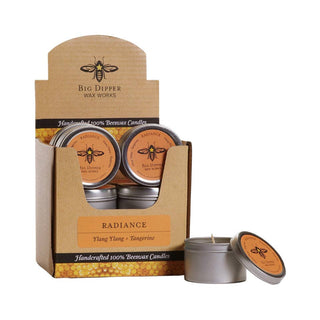 Aromatherapy Travel Beeswax Candle (2oz Tin)