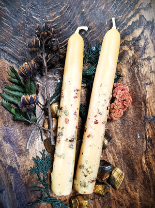Road Opener Dressed Beeswax Intention Candles for Clearing and New Paths