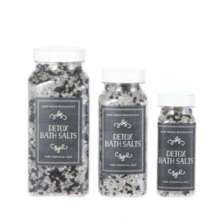 Detox Crystal Bath Salt Soak | Smoky Quartz & Black Lava Salt