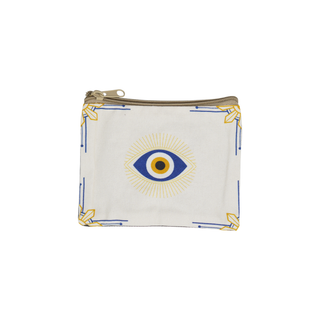 White Evil Eye Ritual Pouch