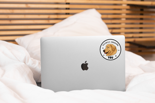 Silently Judging You Funny Dog Vinyl Sticker