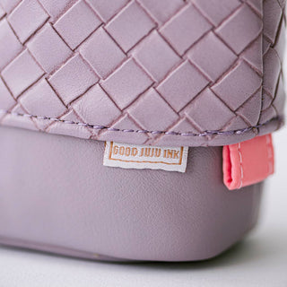 Luxe Standing Pencil Pouch | Lavender Vegan Leather