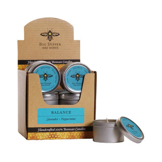 Aromatherapy Travel Beeswax Candle (2oz Tin)