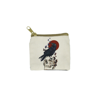 Raven & Skull Mini Ritual Pouch