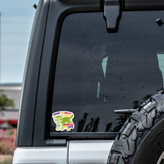 Born to Dilly Dally Cat Vinyl Sticker