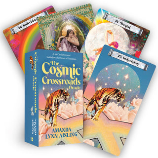 The Cosmic Crossroads Oracle by Amanda Lynn Aisling Oracle Deck with Guidebook