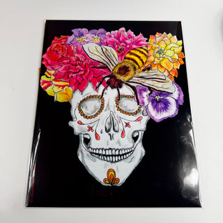 Hand-Drawn Calaveras Print