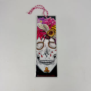 Hand-Drawn Calaveras Bookmark