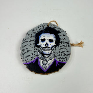 Hand-Painted Calaveras on Wood