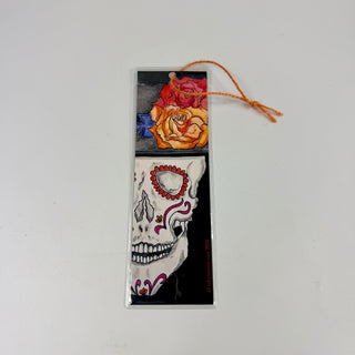 Hand-Drawn Calaveras Bookmark