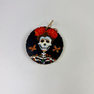 Hand-Painted Calaveras on Wood